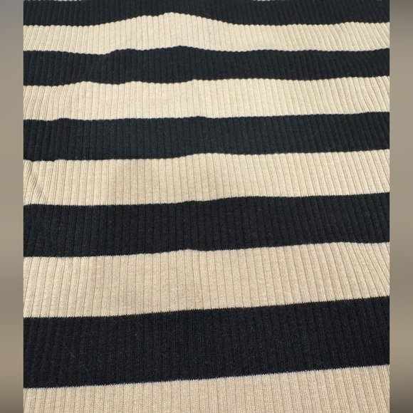 J. Crew Vintage Rib Cropped Scoopback Tee in Stripe - Picture 6 of 7